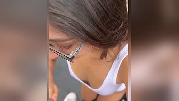 Hot teen fucking and sucking outdoor